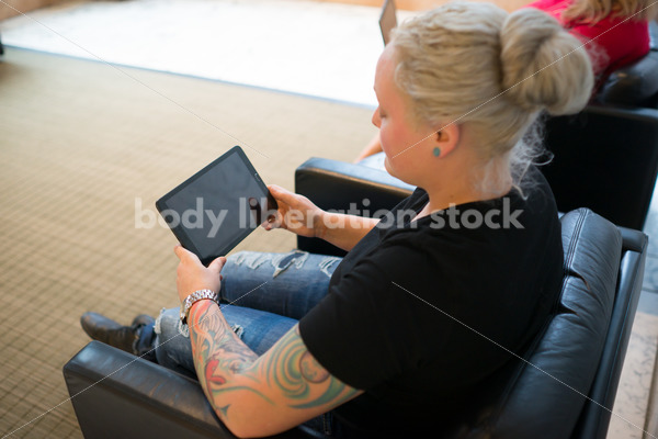 Diverse Business Stock Image: LGBT Women Work and Collaborate in Office Building - Body Liberation Photos