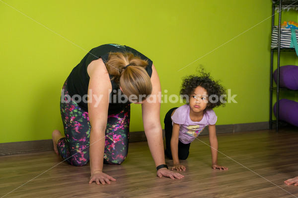 Joyful Movement Stock Image: Family Yoga Class - Body positive stock and client photography + more | Seattle