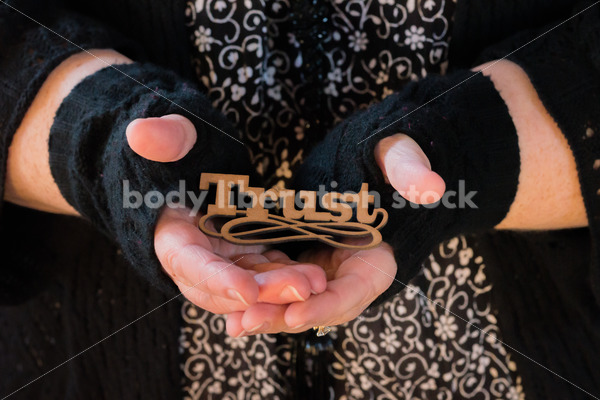 Royalty Free Stock Photo: Holding Trust - Body Liberation Photos