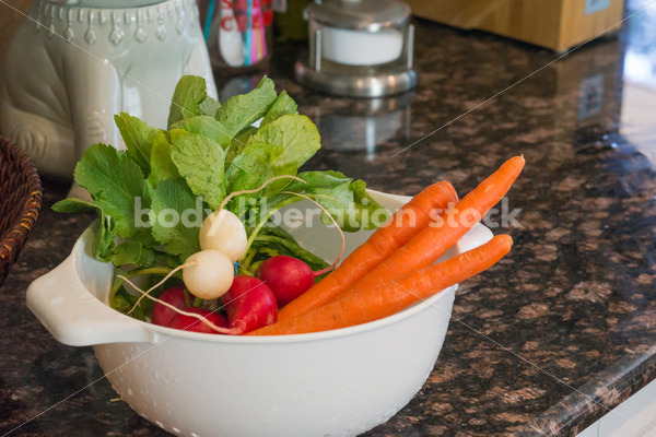 Intuitive Eating Stock Image: Kitchen Counter with a Variety of Food - Body Liberation Photos