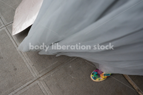 Plus-Size Space Princess on City Street