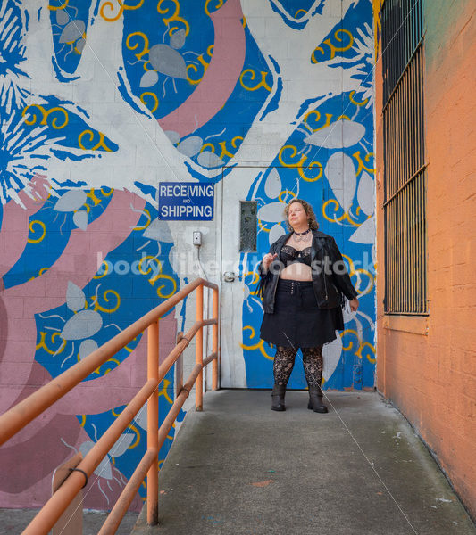 Plus Size Stock Photo: Fat Woman Rocking Out