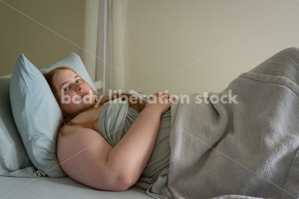 Self Care Stock Photo: Plus-Size Woman Resting, Sleeping or Napping - Body Liberation Photos