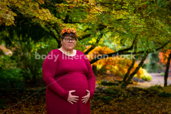Body-Positive Pregnancy Stock Photo: Autumn Grove