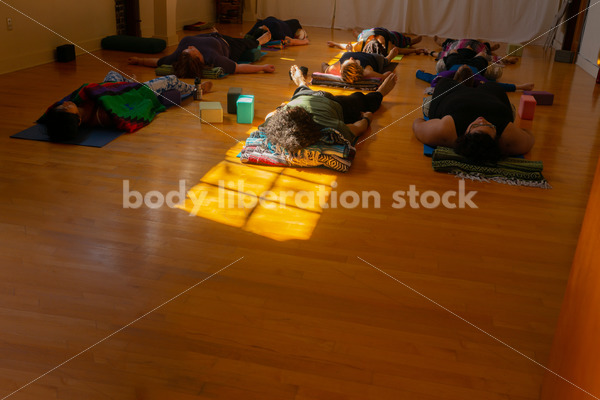 Diverse Yoga Stock Photo: Inclusive Rest Pose/Meditation - Body positive stock and client photography + more | Seattle