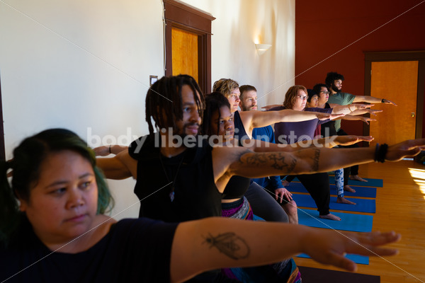 Diverse Yoga Stock Photo: Inclusive Yoga Class - Body positive stock and client photography + more | Seattle