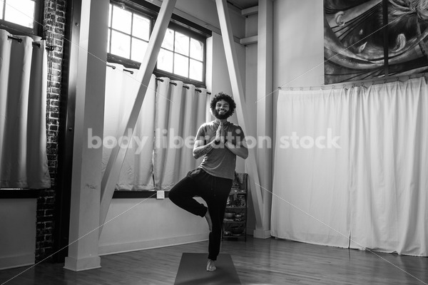Diverse Yoga Stock Photo: Tree Pose - Body positive stock and client photography + more | Seattle
