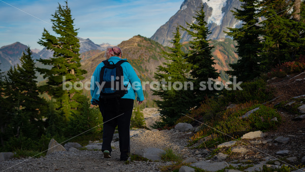 Plus Size Stock Photo: Woman Hiking in Mountains - Body liberation boudoir, portraits, stock, HAES & more | Seattle