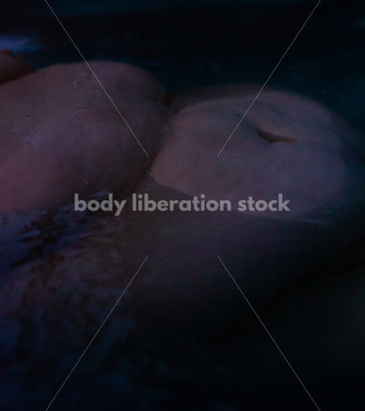 Fat Positive Stock Photo: Relaxing in Hot Tub