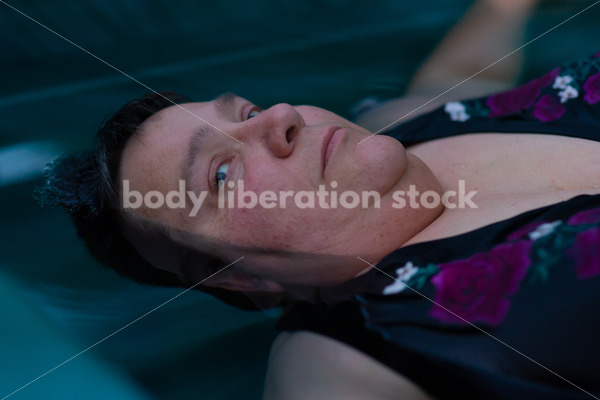 Fat Positive Stock Photo: Relaxing in Hot Tub - It's time you were seen ⟡ Body Liberation Photos