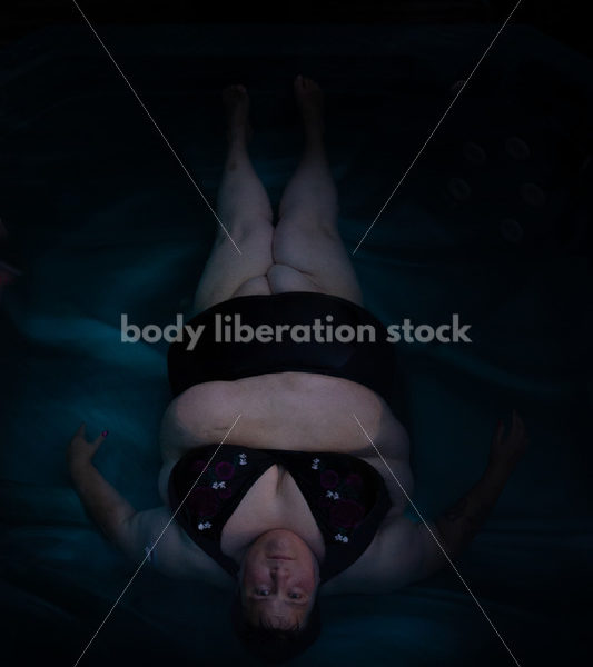 Fat Positive Stock Photo: Relaxing in Hot Tub - It's time you were seen ⟡ Body Liberation Photos